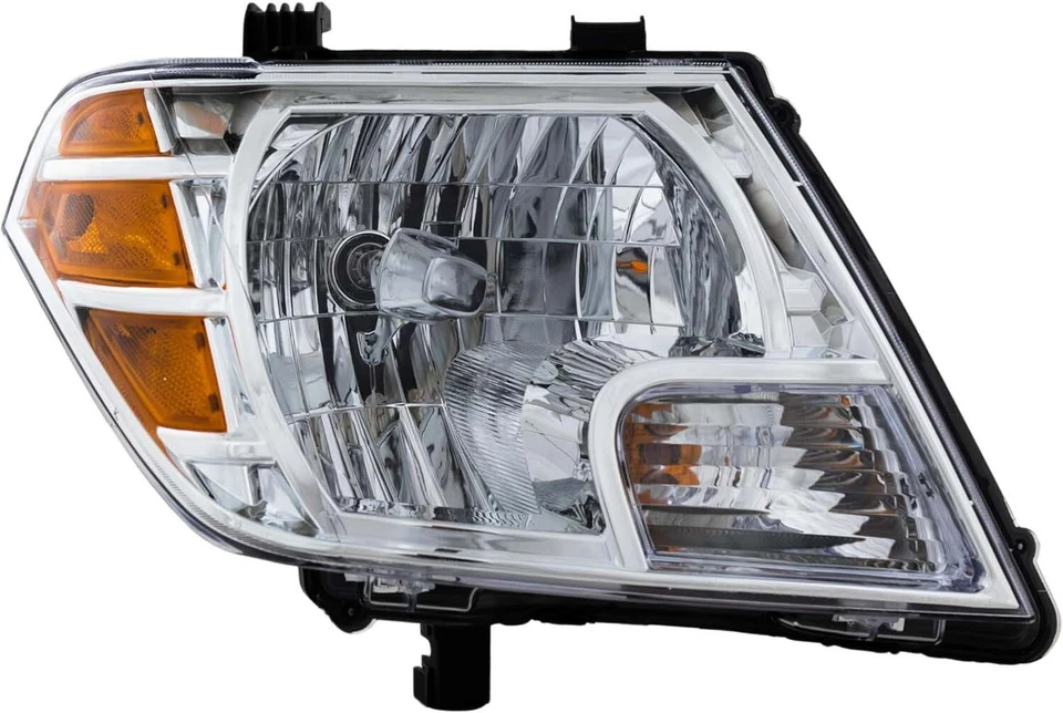 Headlights For 2009-2019 Nissan Frontier Left Right Pair Chrome Halogen Foto 2 de 4