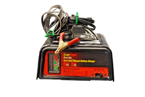 Everstart basic six dual-rate manual Battery Charger