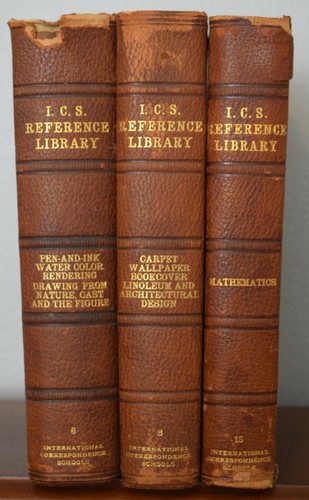 VINTAGE I.C.S. REFERENCE BOOKS #6, 8 & 15