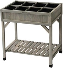 Brand New Raised Garden Planter - 8 Pocket VegTrug Herb Garden - Grey