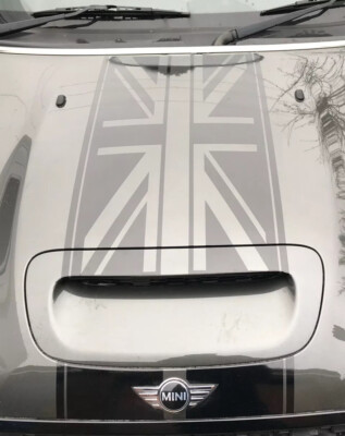 MINI COOPER S Union Jack BONNET Racing STRIPES VINYL GRAPHICS R55/56/57 ...