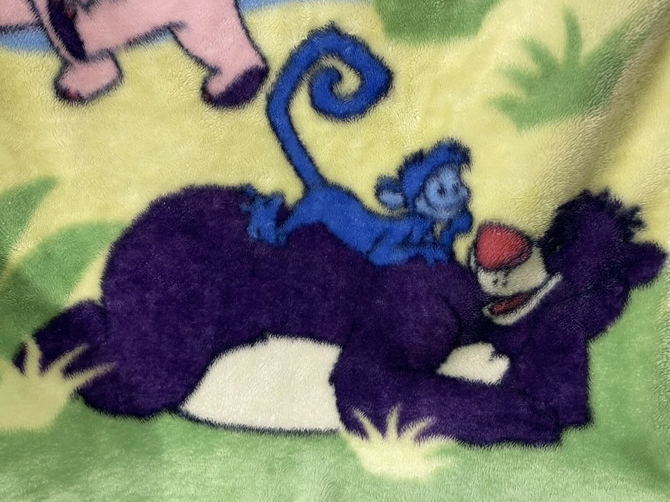 Manta de bebé vintage de vellón libro de la selva (bb) Foto 3 de 4