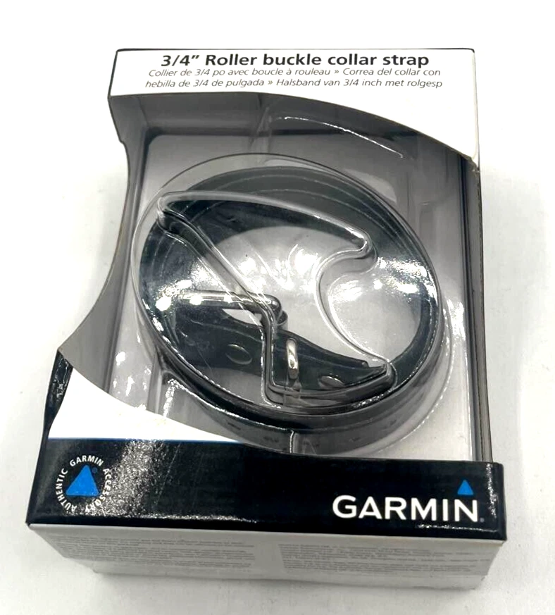 GARMIN 3/4" ALÇA DE COLARINHO FIVELA DE ROLO PRETA - NOVA - Imagem 3 de 4