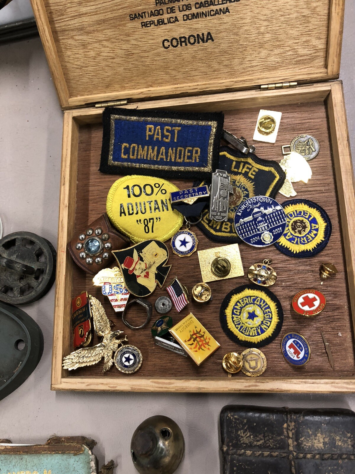 Huge Vintage Lot. Pins. Antique Car Vases ? As Old As 1871. Veery Cool