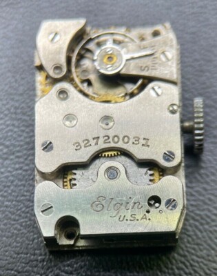 ELGIN Uhrwerk MADE IN USA um 1920 NICHT läuft