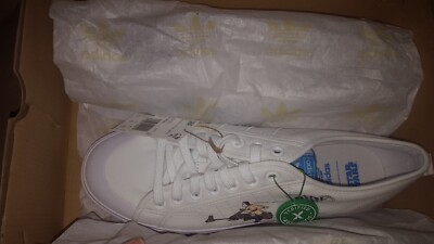 adidas originals nizza x star wars trainers in white