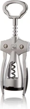 Vacu Vin Silver Winged Corkscrew Wine Bottle Opener Cork Remover