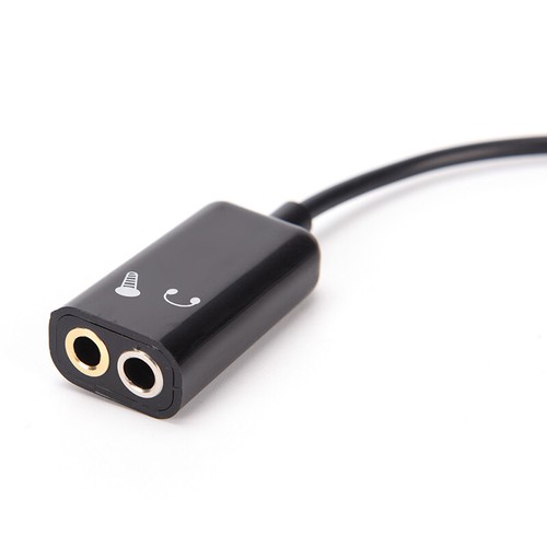 3.5mm Mic Audio jack to Headphone Microphone Y Splitter Cable Converter Adap _xi - Afbeelding 4 van 6