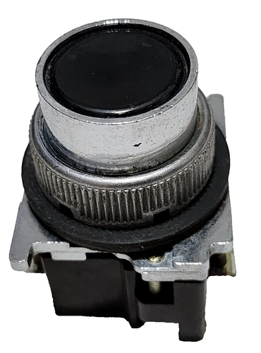 Cutler-Hammer 10250T Black Push Button Switch with Contact Block 600Vac 250Vdc