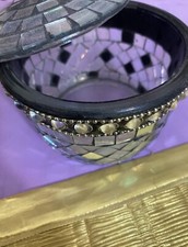 Mosaic Glass Candle Holder