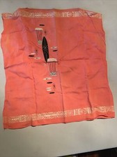 Vintage Old Square Pacific Islan Drums Dress Shirt