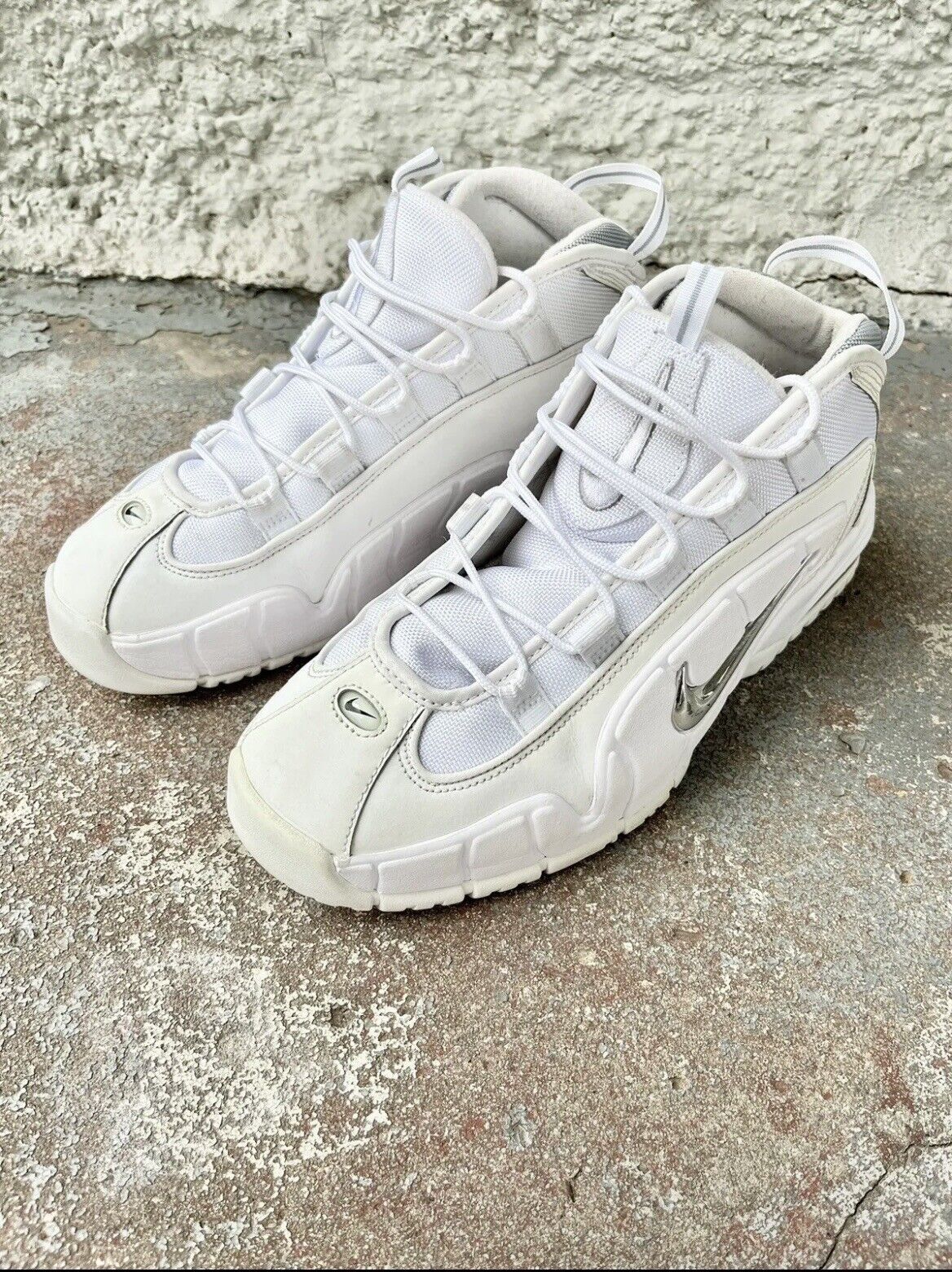 Size 10 - Nike Air Max Penny 1 White Metallic 685… - image 5