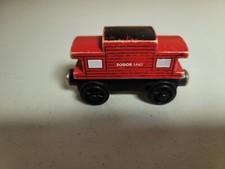 Thomas Wooden Railway 1992 Sodor Caboose Staples Flat Magnets