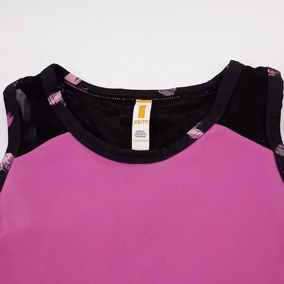 Sujetador trasero de malla Lucy XS Balance Makes Perfect para mujer rosa negro trazo de pintura XS Foto 4 de 4