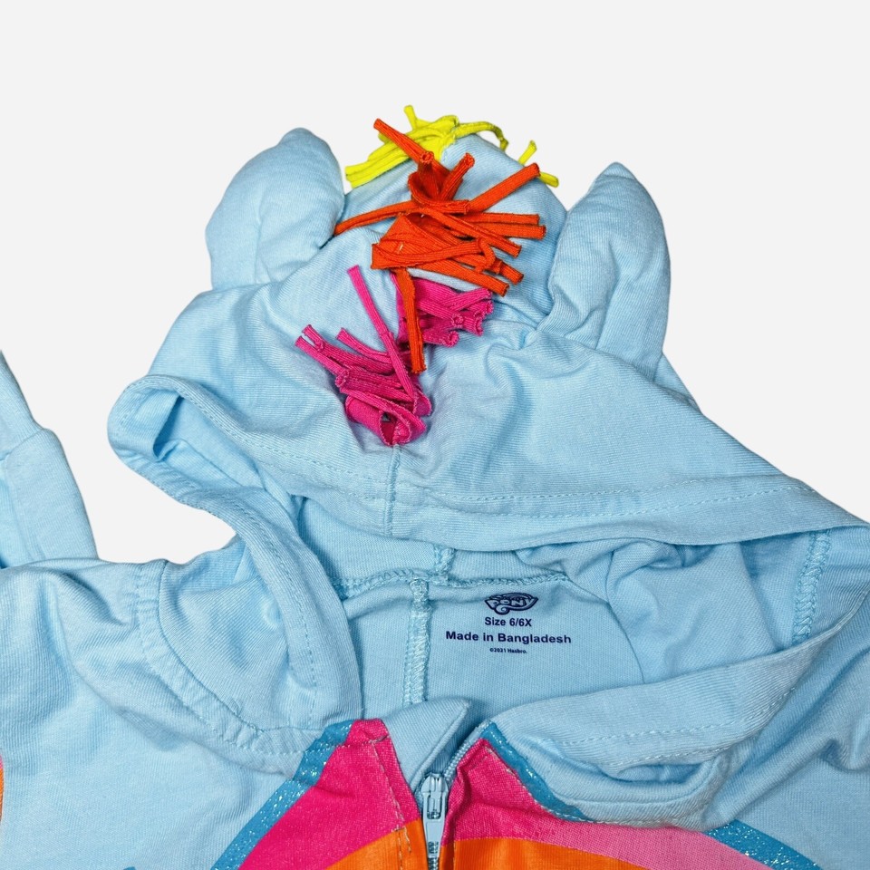 My Little Pony Size 6 X Rainbow Dash Halloween Costume Coverall One Piece Hoodie eBay