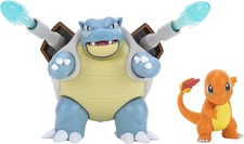 2 Pack Pokemon Blastoise & Charmander, 4.5" Blastoise, 2" Charmander Figure 