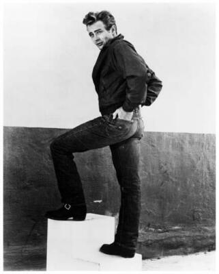 JAMES DEAN great 8x10 full portrait still -- y384 | eBay