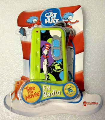 The Cat In The Hat Fm Radio New Old Stock 2003 Movie Promo Rare Green Thing 1 2