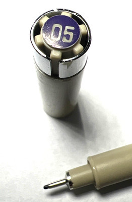 2 Sakura Pigma Micron Marker Pens 0.45mm XSDK05   2 per order VIOLET PURPLE
