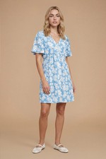 Dorothy Perkins Blue Mini Dress Womens Daywear Dresses