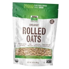 , Organic Rolled Oats, Source of Fiber, Protein and Iron, 100 Whole Grain,