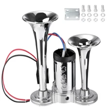 1000DB 12V Electric Trains Horns Air Train Horn Kit for Truck Car Super Loud(US)
