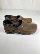 Dansko Men’s Professional Leather Clogs 12 46 Medical Slip On Shoes Distressed