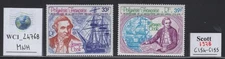 WC1_24768.FRENCH COL.: POLYNESIA. 1978 JAMES COOK air set.Sc.C154-C155. MNH