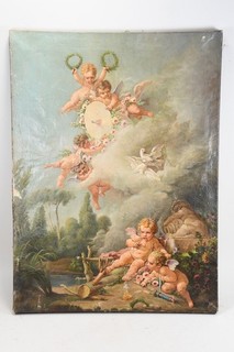 Q65Z62 Gemälde nach Francois Boucher Amors Ziel
