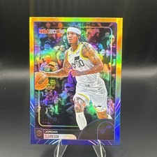 2025-26 NBA Hoops Jordan Clarkson Blue And Yellow Foil #192 Jazz 022/275