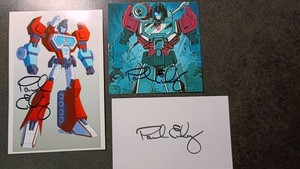 PAUL EIDING Voice Of PERCEPTOR 2 Hand Signed Autograph 4X6 Photo S- TRANSFORMERS