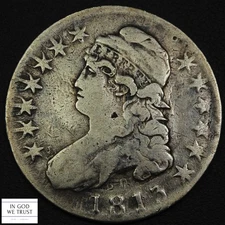 1813 Capped Bust Silver Half Dollar 50C