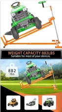 Riding Lawn Mower Lift Jack 45°Tilt Adjustable w/ Hand Crank for Garden Tractor