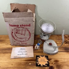 Vintage Sears Sun Lamp Kit Suntanning Tanning Light Tested Working