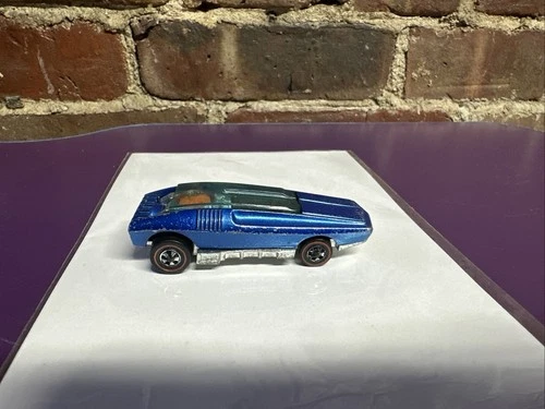 Hot Wheels Whip Creamer Blue Redline Intact Hong Kong Mattel Toy Car Vintage