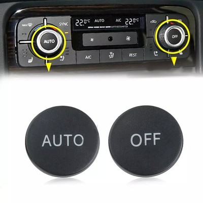 2PCS Front AC Climate Control Knopf Abdeckkappe für VW Touareg 2011-2014 Neu