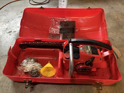 #ad #ad Homelite XL2 Automatic Chainsaw Gasoline w Case Funnel Chain Sharpening Guide $175.00