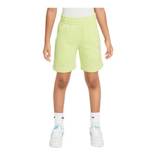 Nike Sportswear Club Fleece Big Kids' French Terry Shorts Light Lemo 