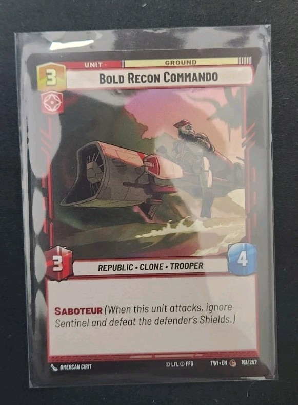 Bold Recon Commando 161/257 Star Wars Unlimited TCG Card TWI Near Mint NM
