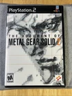 Document of Metal Gear Solid 2 (Sony PS2, 2002), UPC Punch, Factory Sealed