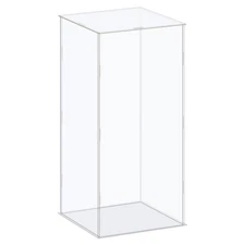 Display Case Box Acrylic Box Transparent Showcase 16x16x36cm for Collectibles