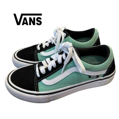Vans Skate Old Skool Jade Black White Shoes Sneakers 6 38