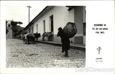Mexico Recuerdo de Co. las Casas Original Vintage Real Photo Postcard RPPC