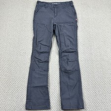 Dovetail Workwear Pants Womens 8/32 Dark Gray Britt Utility Pant Double Knee