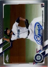 2021 Topps Chrome Rookie Autographs #RAYR Yohan Ramirez Auto - BB