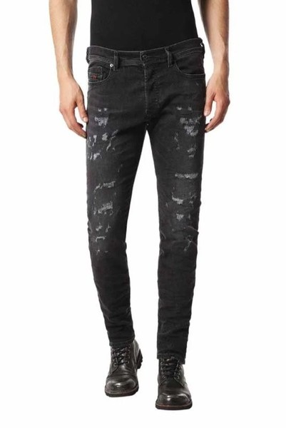 Men Diesel Jeans Grey Viscose 32