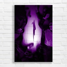 Tension in the Shadows Purple Canvas Print Large Picture Wall Art