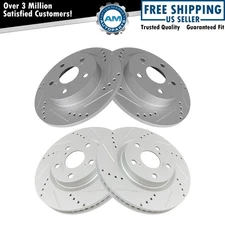 Front and Rear Brake Rotors Set For 2011-2016 Scion tC