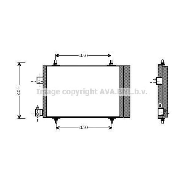 Kondensator Klimaanlage FüR Peugeot 607 9D 9U 406 Break 8E/F 8B-image