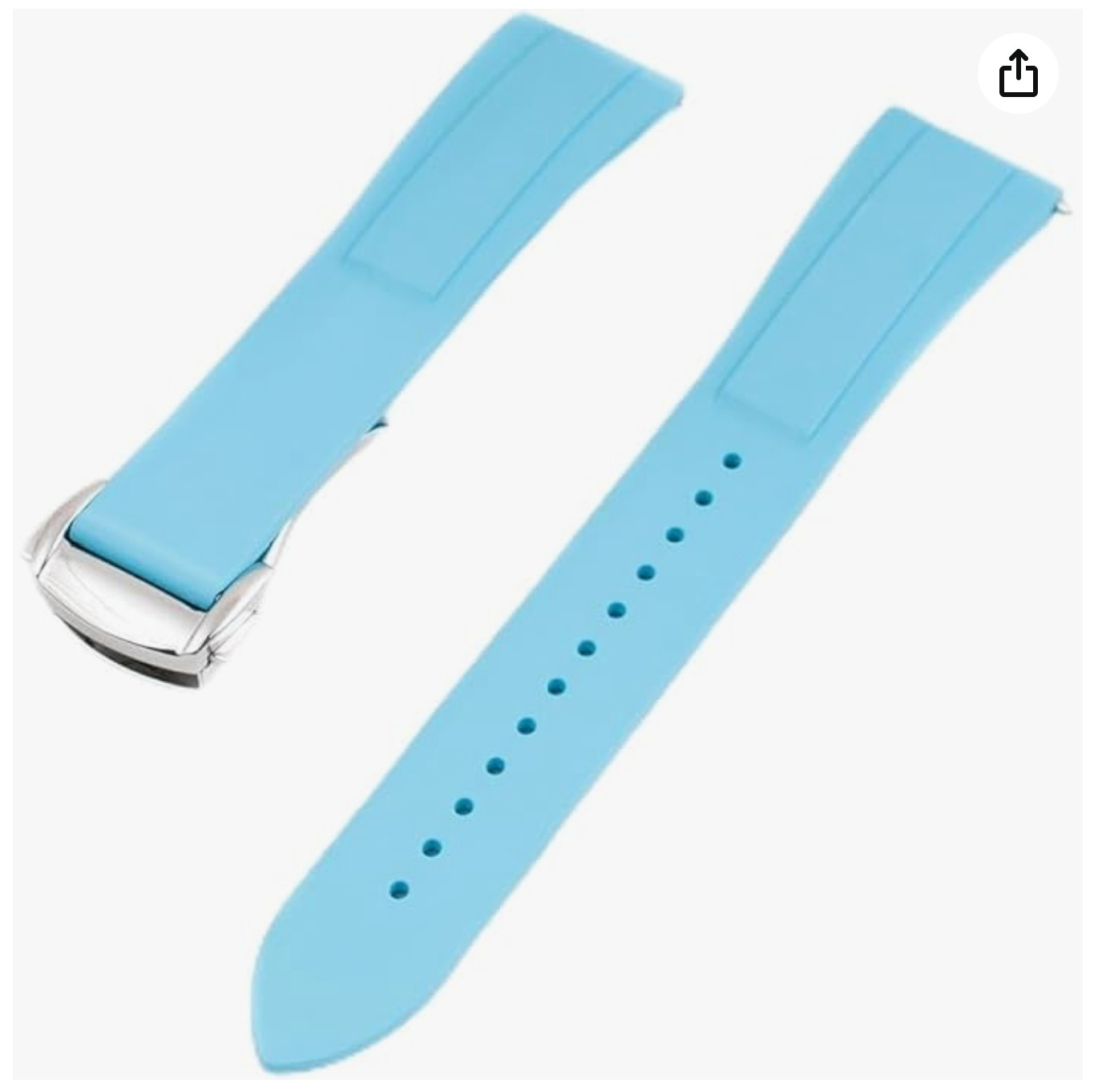 StrapHabit Quick Release Deployant Rubber Watch S… - image 1